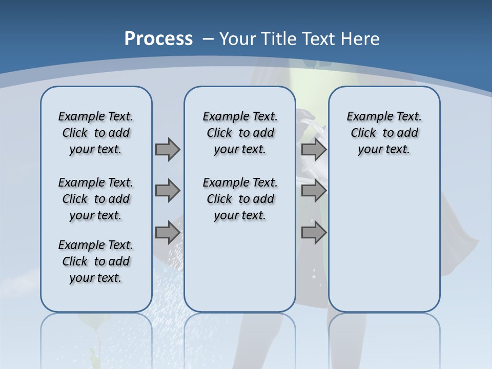 Man Sky Protect PowerPoint Template