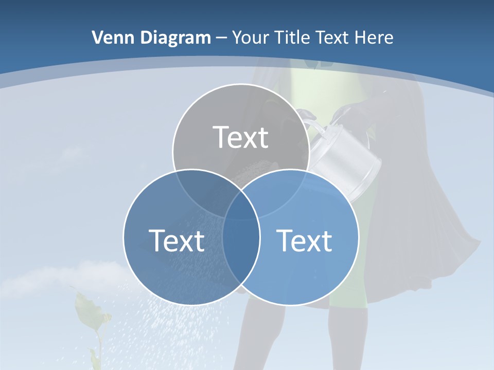 Man Sky Protect PowerPoint Template