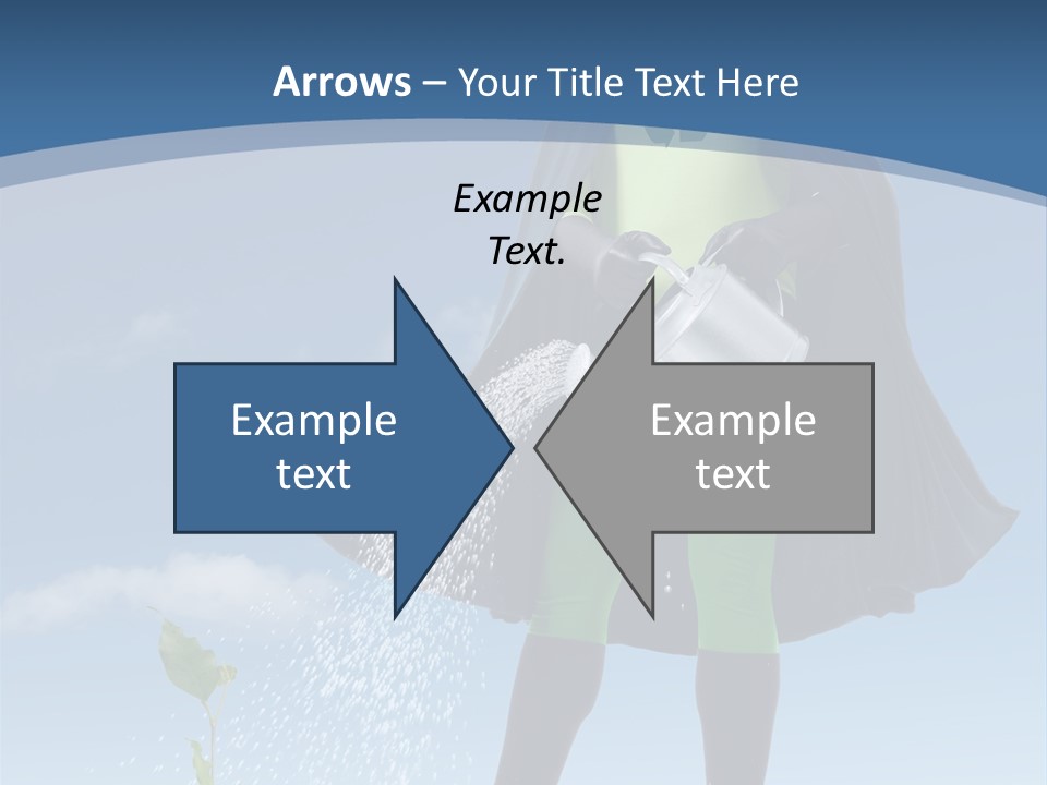 Man Sky Protect PowerPoint Template