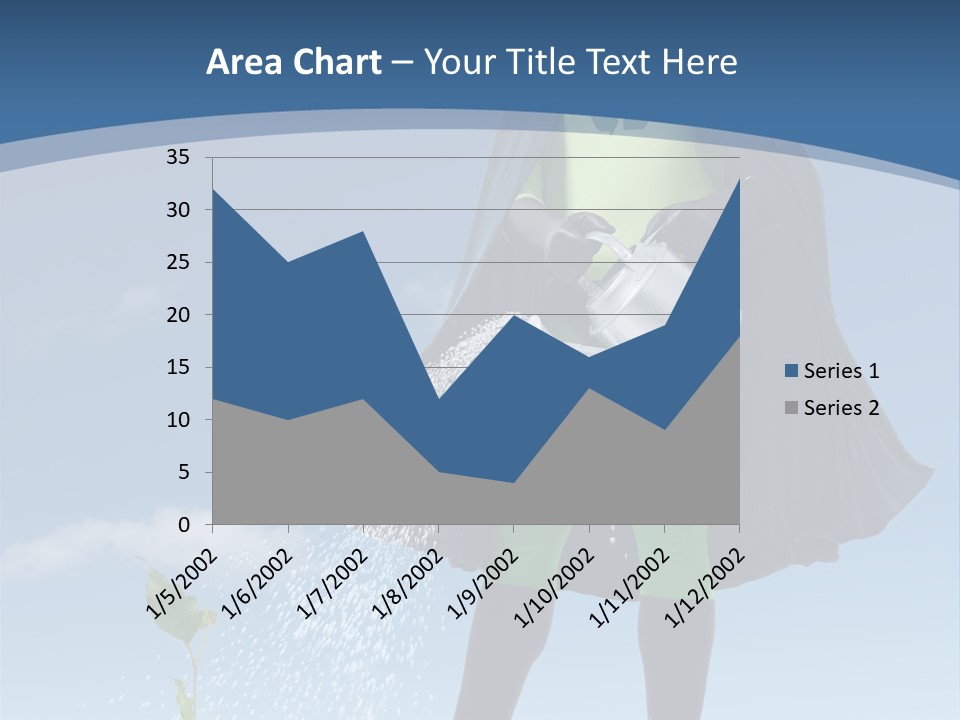 Man Sky Protect PowerPoint Template