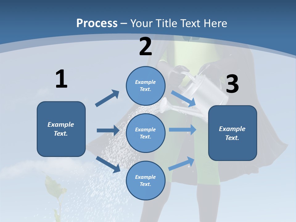 Man Sky Protect PowerPoint Template