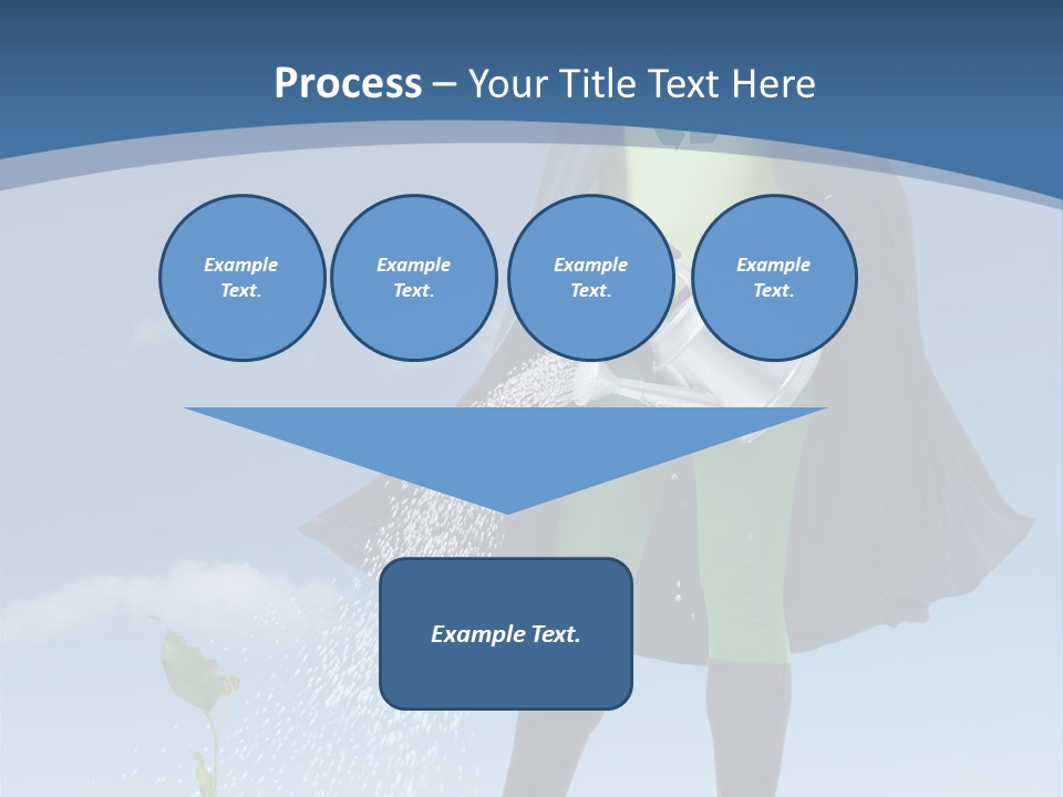 Man Sky Protect PowerPoint Template