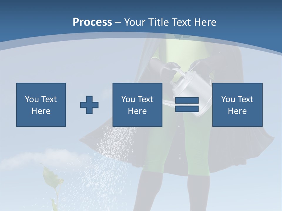 Man Sky Protect PowerPoint Template
