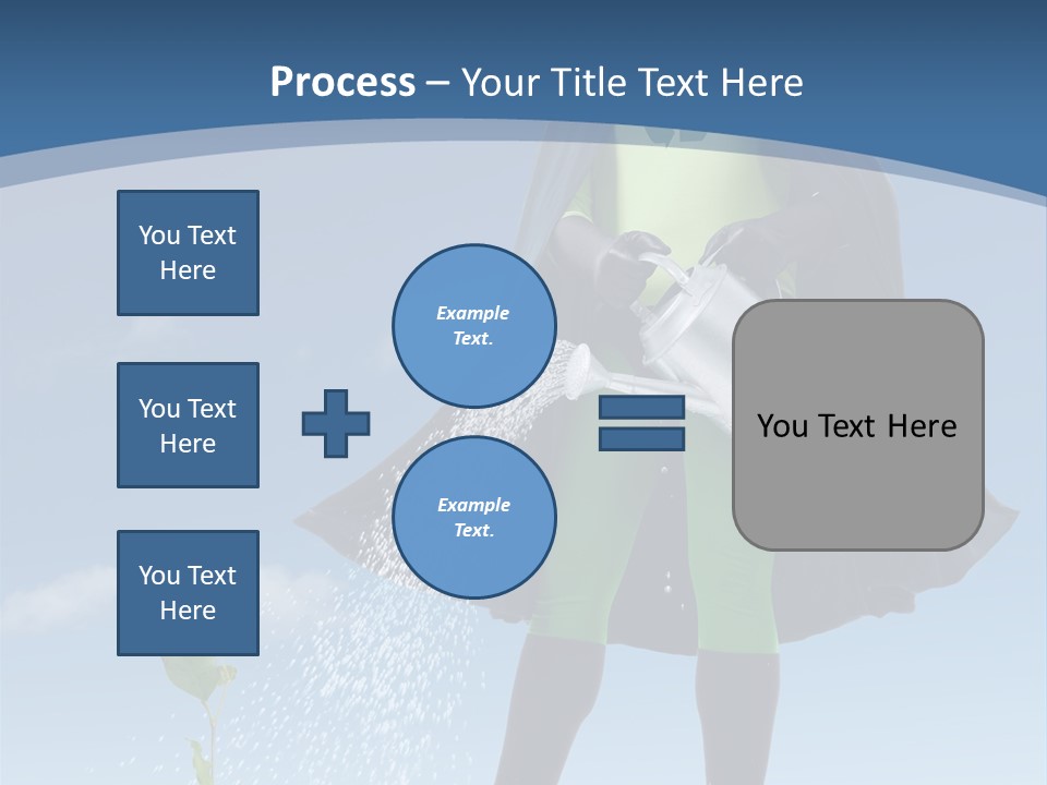 Man Sky Protect PowerPoint Template