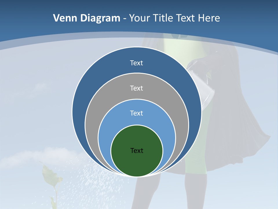 Man Sky Protect PowerPoint Template