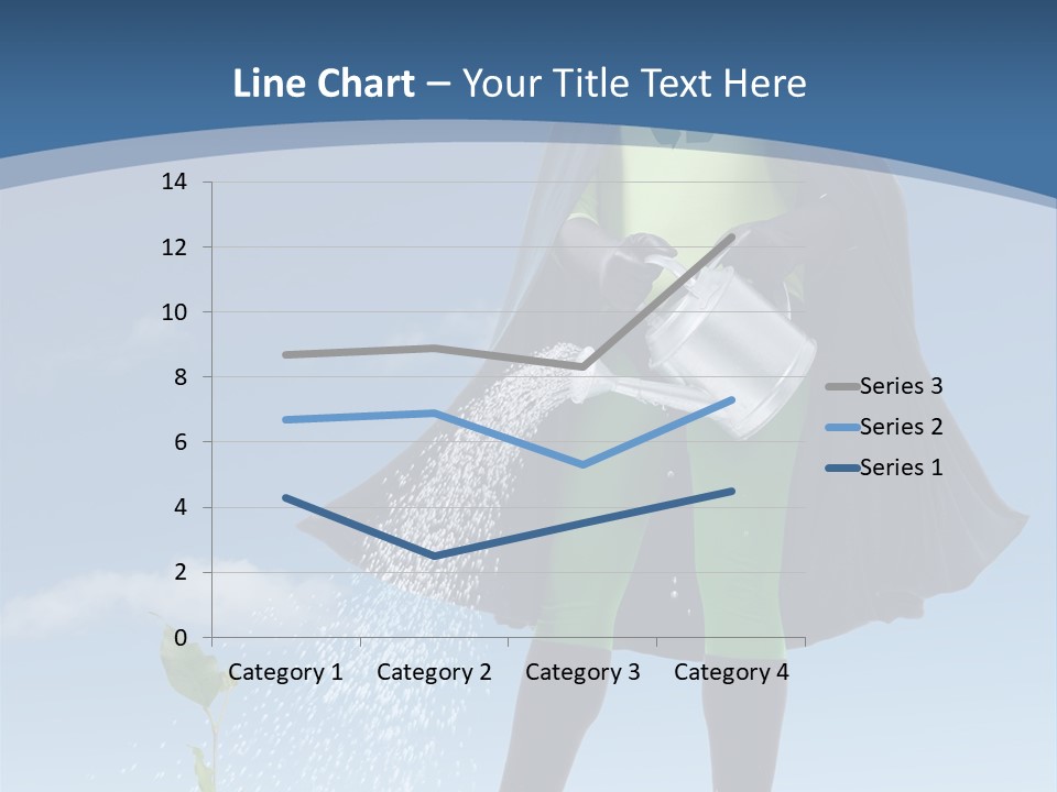 Man Sky Protect PowerPoint Template