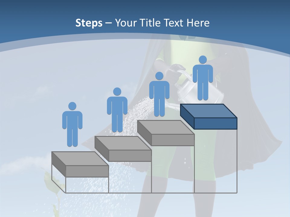 Man Sky Protect PowerPoint Template