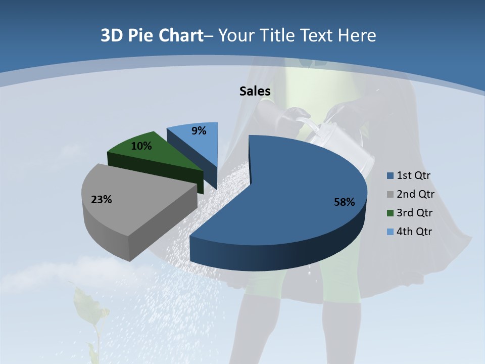 Man Sky Protect PowerPoint Template