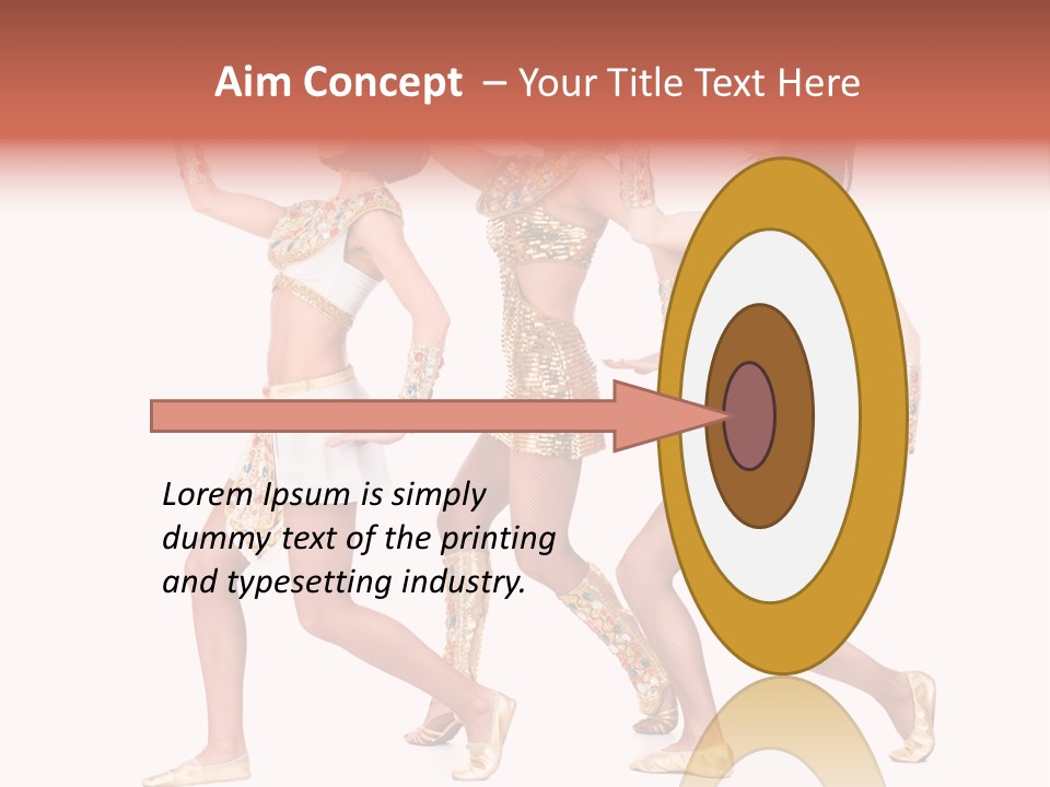 Pharaoh Fighter Pose PowerPoint Template