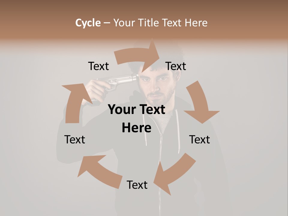 Attack Fire Guy PowerPoint Template