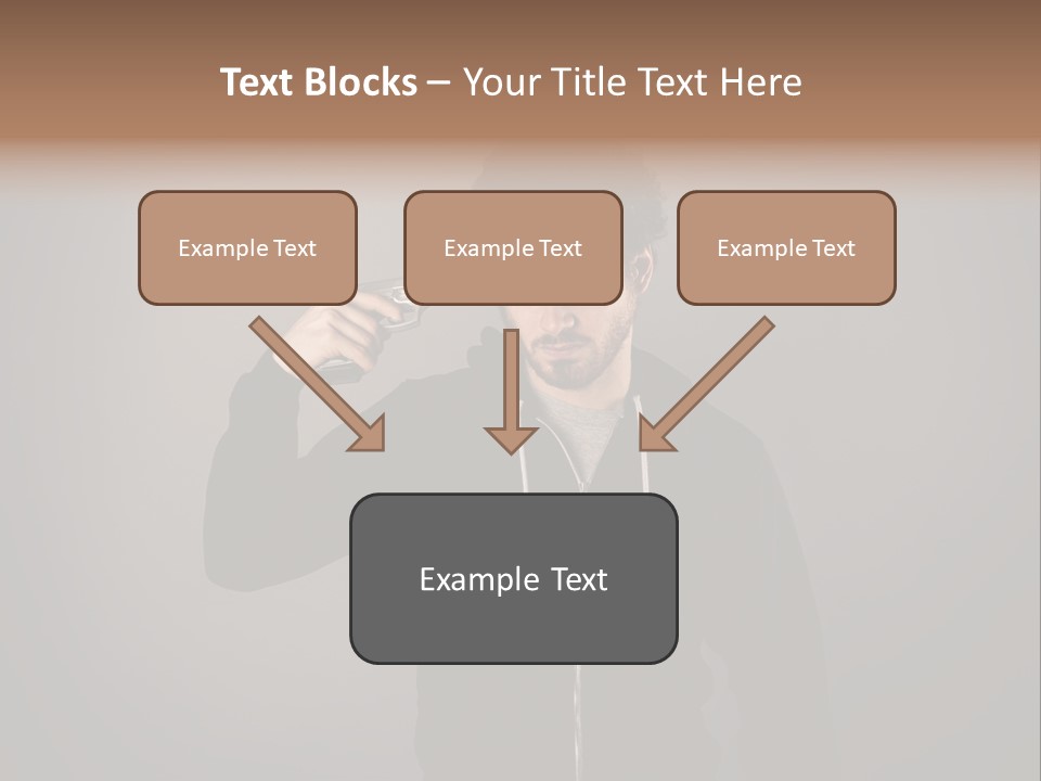 Attack Fire Guy PowerPoint Template