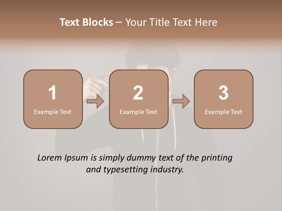 Attack Fire Guy PowerPoint Template