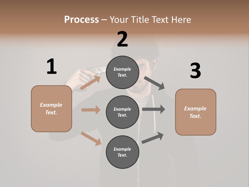 Attack Fire Guy PowerPoint Template