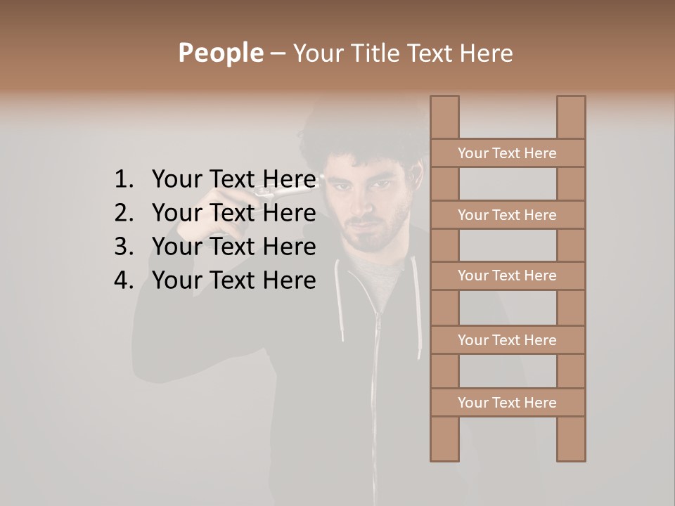 Attack Fire Guy PowerPoint Template