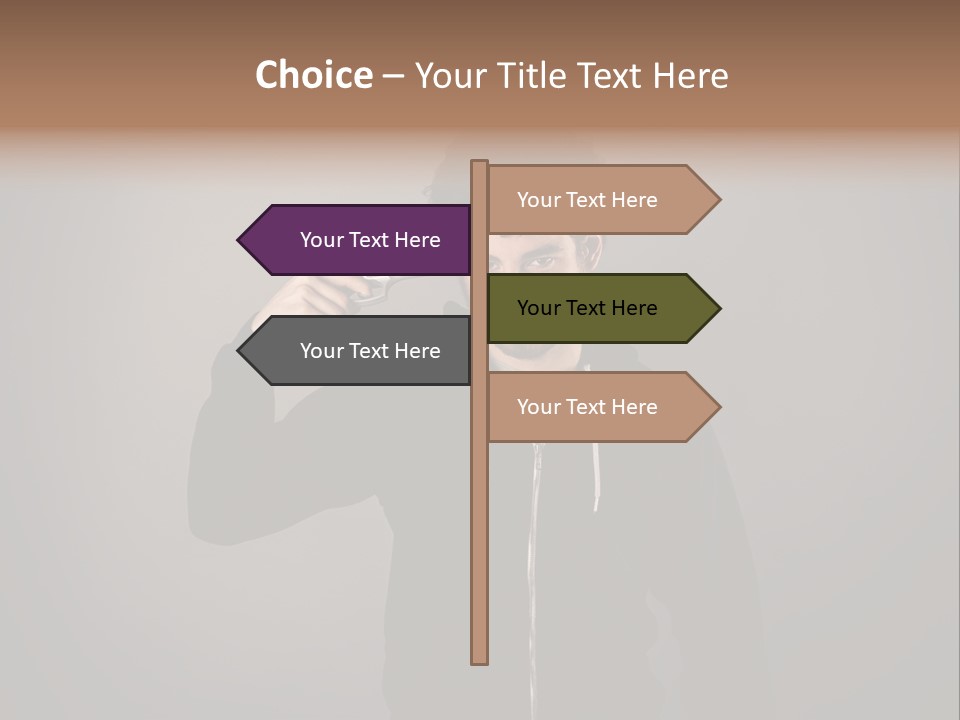 Attack Fire Guy PowerPoint Template