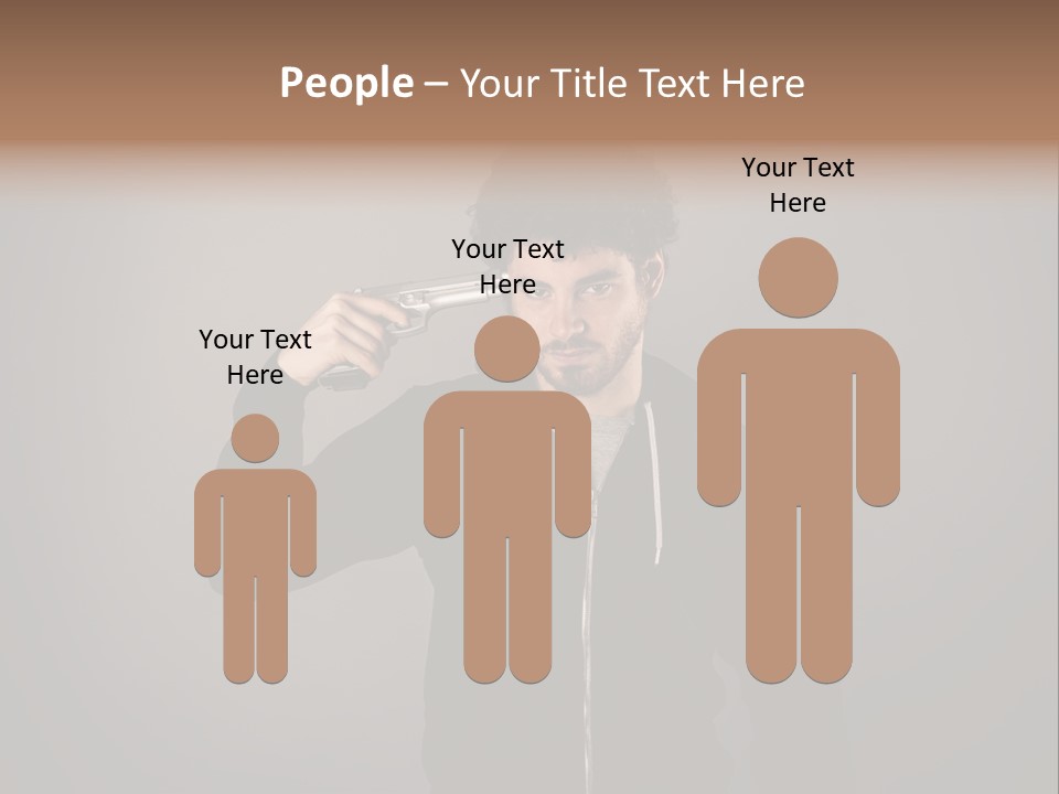 Attack Fire Guy PowerPoint Template