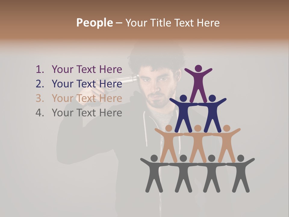 Attack Fire Guy PowerPoint Template