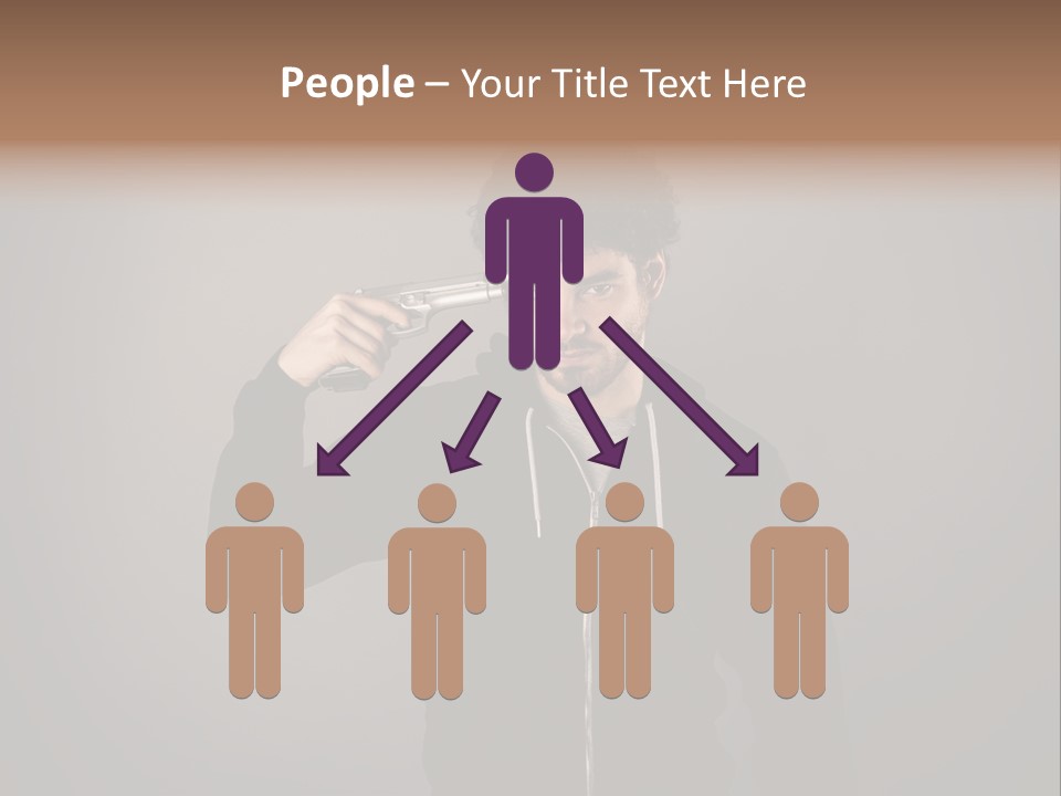 Attack Fire Guy PowerPoint Template