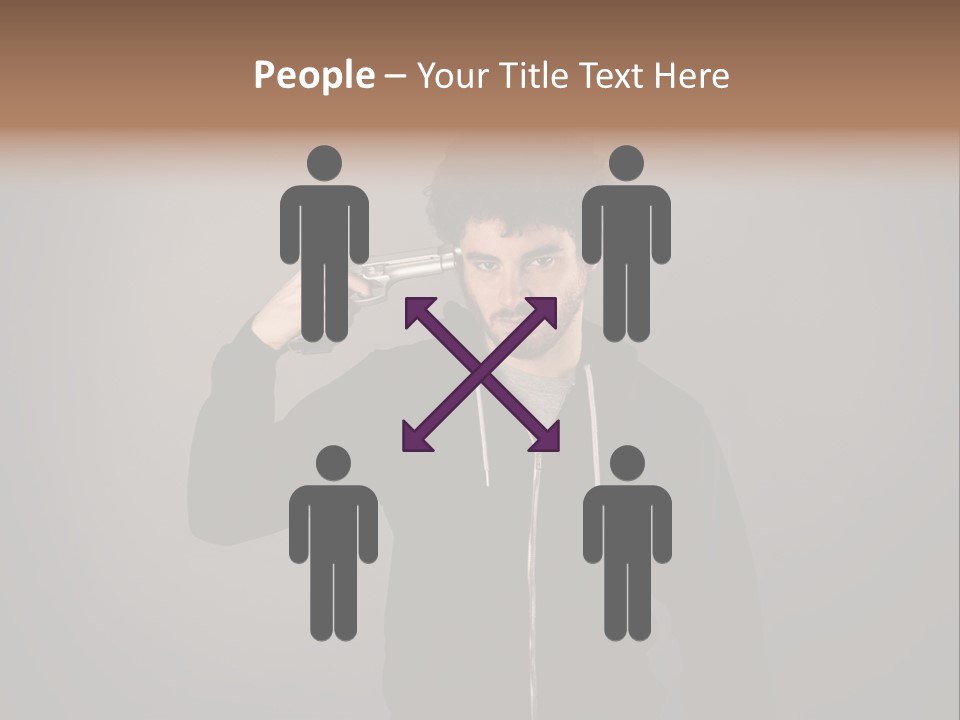 Attack Fire Guy PowerPoint Template