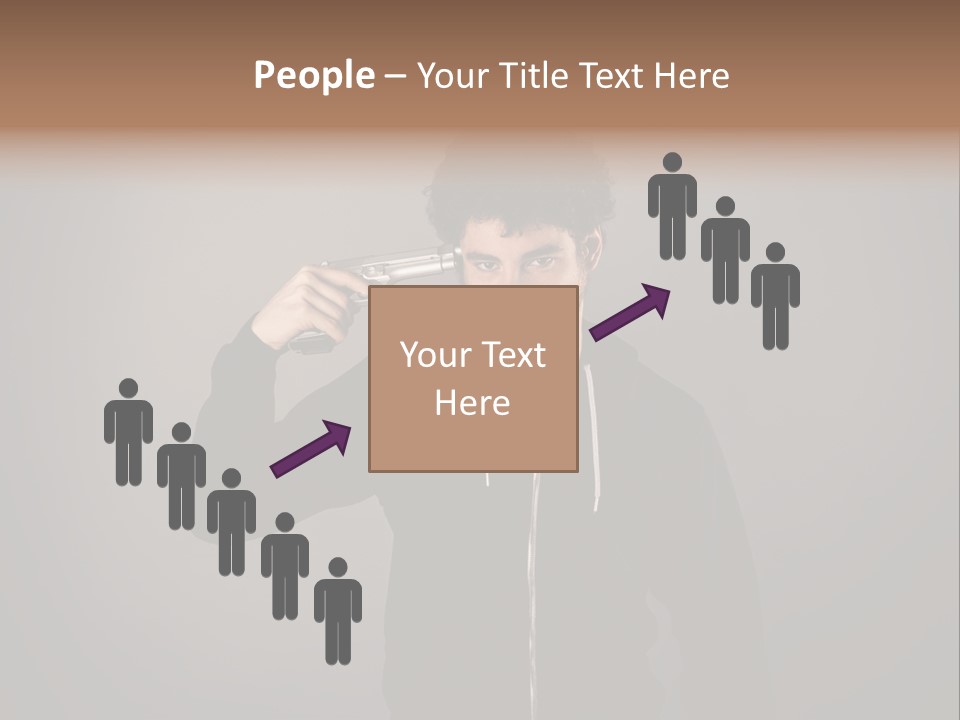 Attack Fire Guy PowerPoint Template