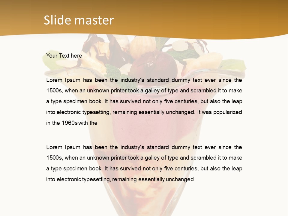 Eating Mixed Vanilla PowerPoint Template