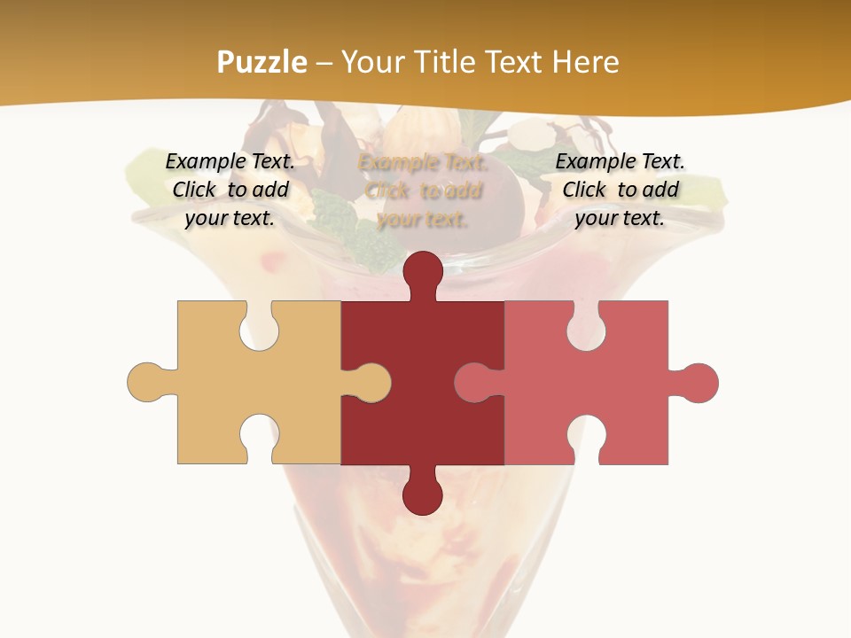 Eating Mixed Vanilla PowerPoint Template