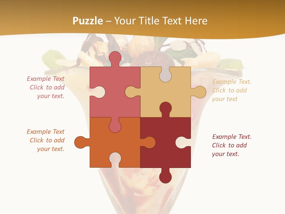 Eating Mixed Vanilla PowerPoint Template