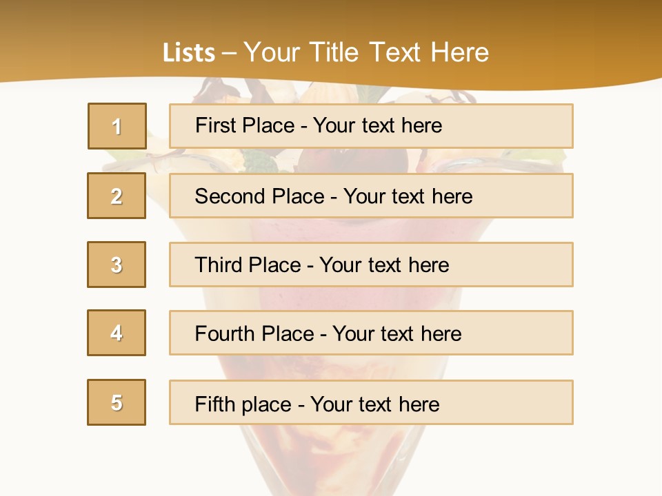 Eating Mixed Vanilla PowerPoint Template