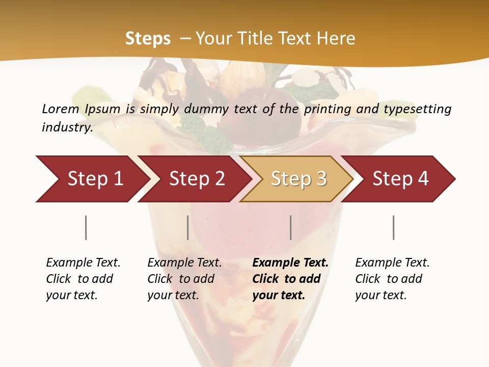 Eating Mixed Vanilla PowerPoint Template