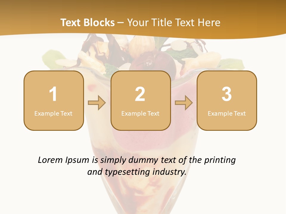 Eating Mixed Vanilla PowerPoint Template