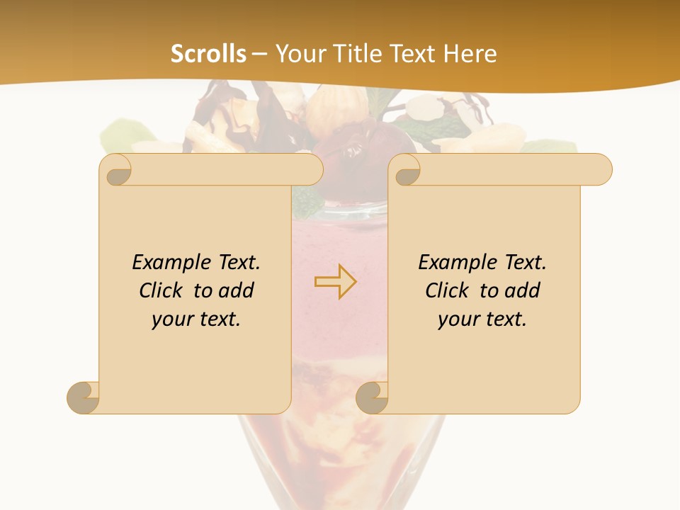 Eating Mixed Vanilla PowerPoint Template