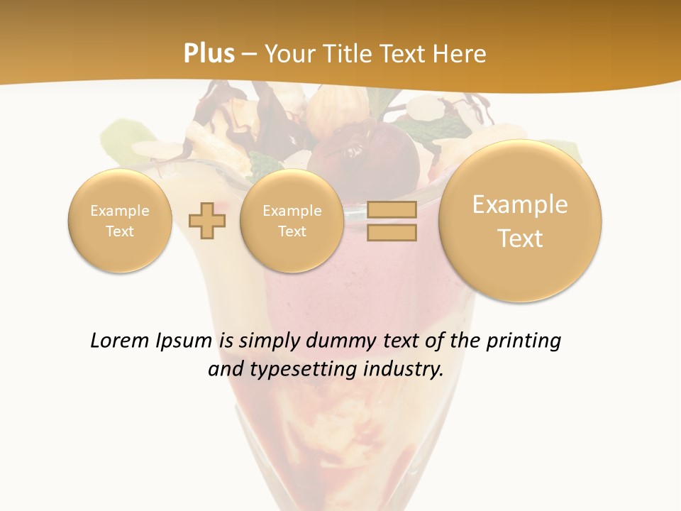 Eating Mixed Vanilla PowerPoint Template