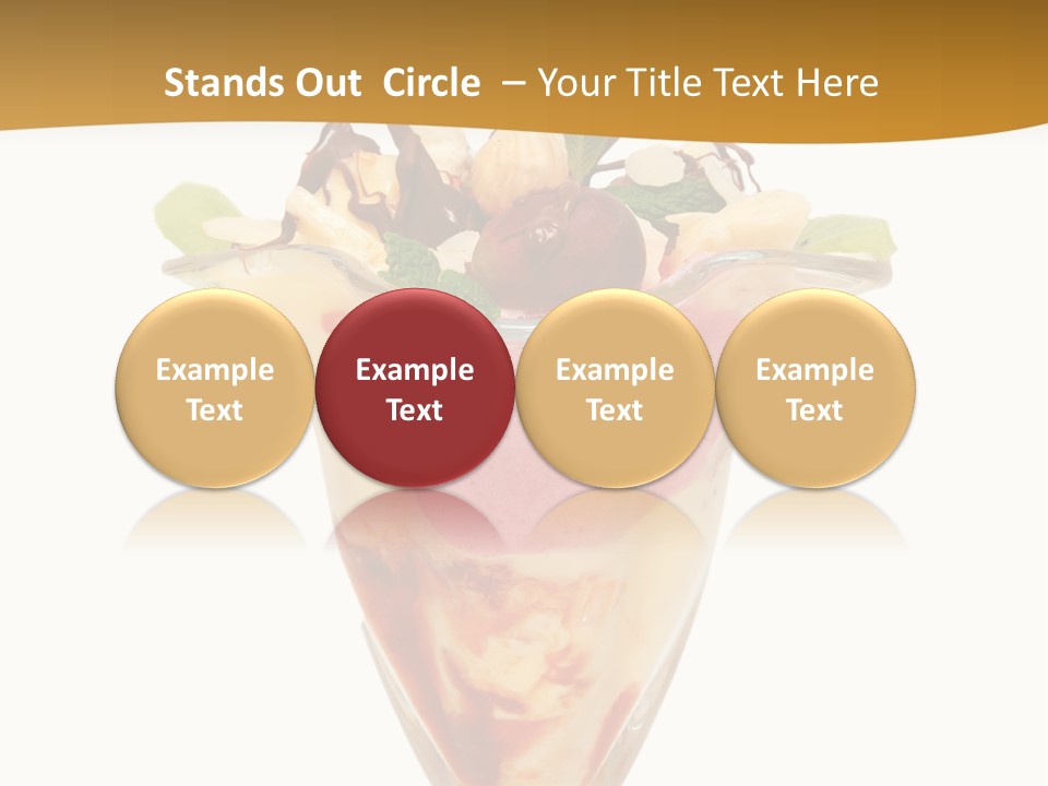 Eating Mixed Vanilla PowerPoint Template