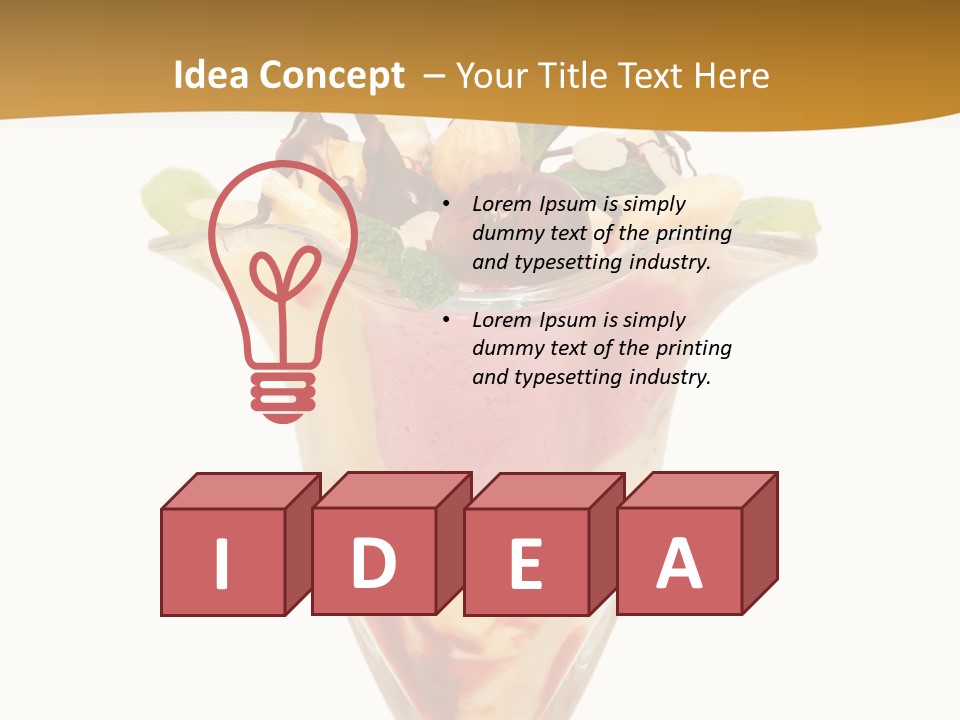 Eating Mixed Vanilla PowerPoint Template