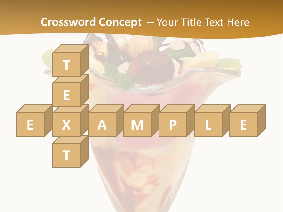 Eating Mixed Vanilla PowerPoint Template