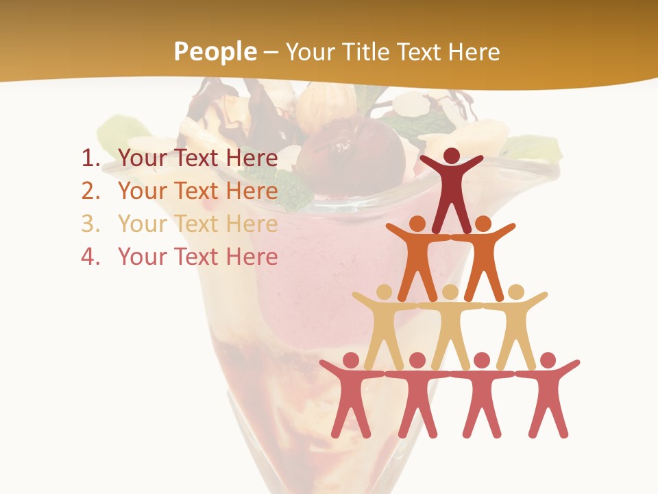 Eating Mixed Vanilla PowerPoint Template