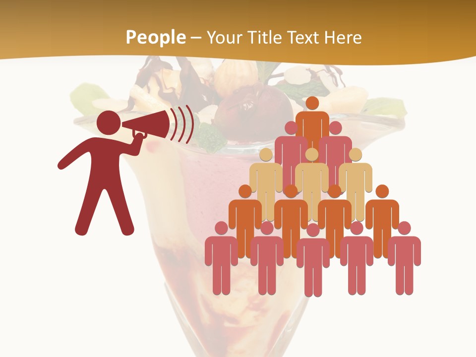 Eating Mixed Vanilla PowerPoint Template