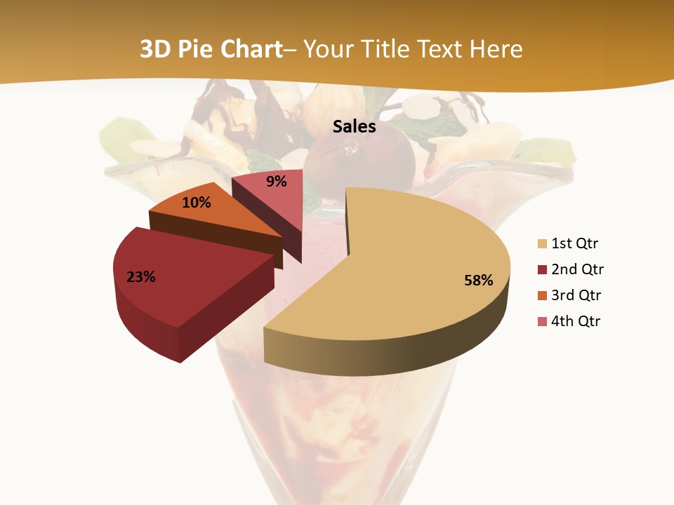 Eating Mixed Vanilla PowerPoint Template