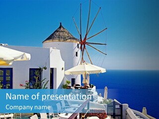 Greece Honeymoon Style PowerPoint Template