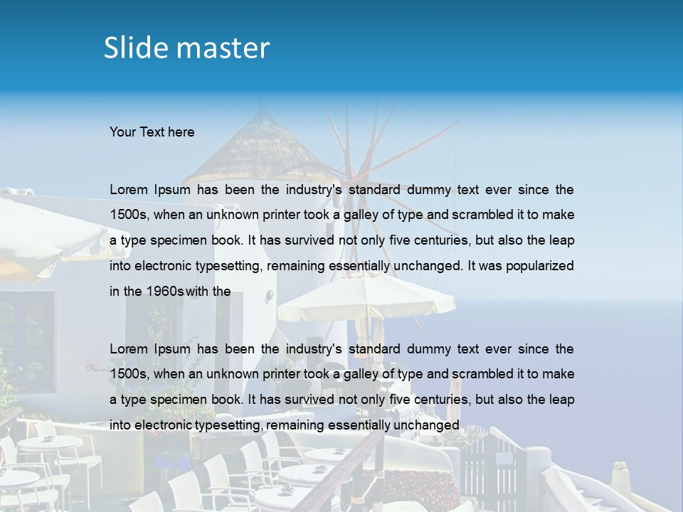 Greece Honeymoon Style PowerPoint Template