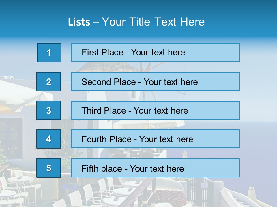 Greece Honeymoon Style PowerPoint Template