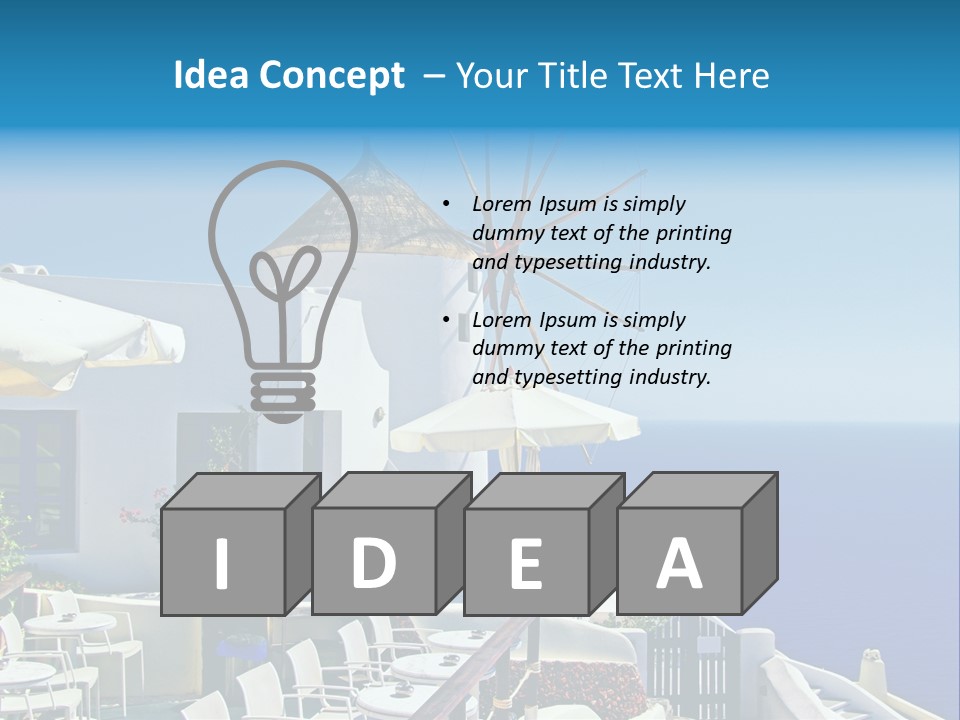 Greece Honeymoon Style PowerPoint Template