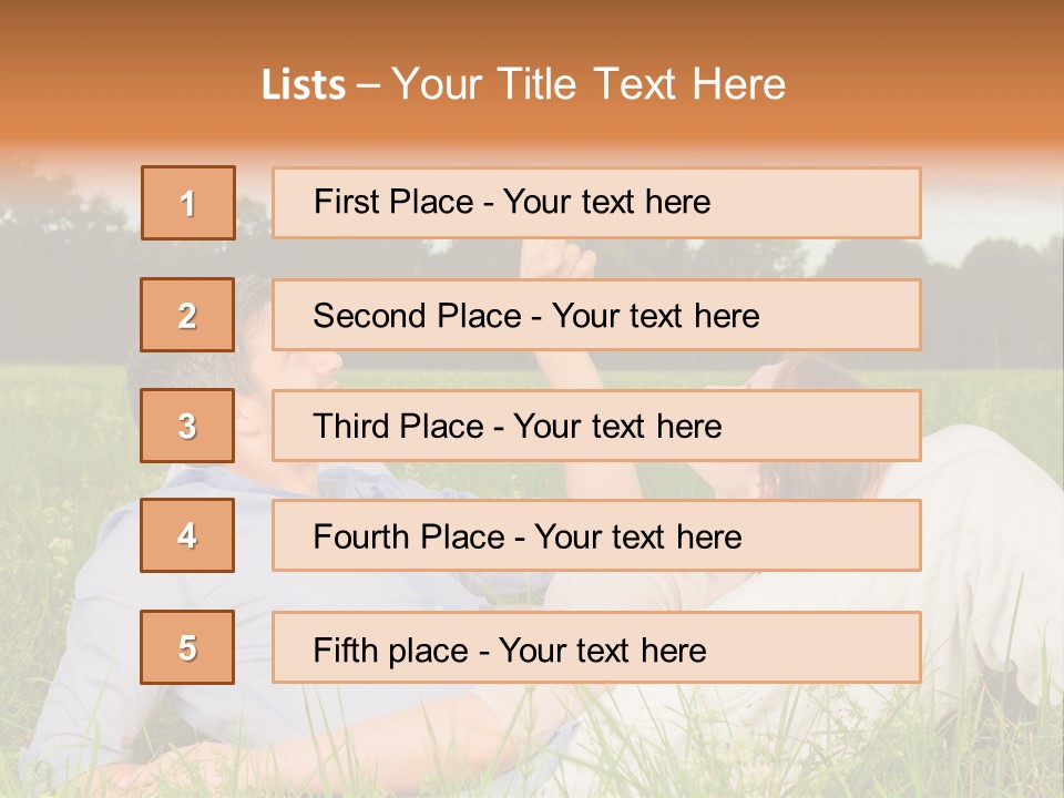 Park Activity Romantic PowerPoint Template
