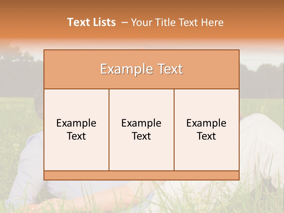 Park Activity Romantic PowerPoint Template