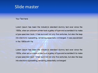 Glow Futuristic Black PowerPoint Template