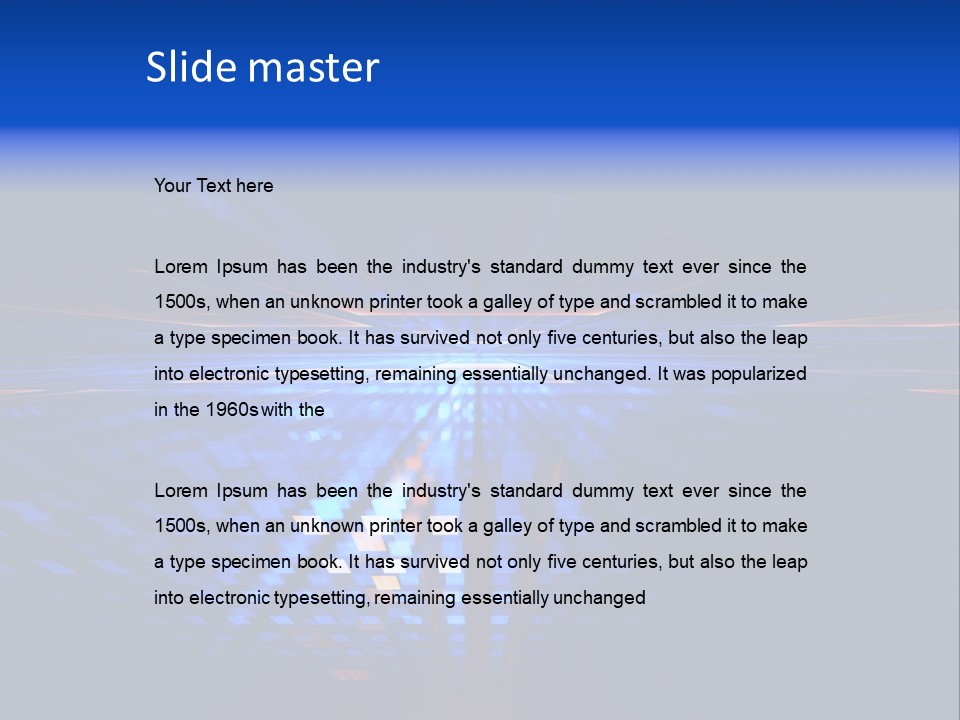Glow Futuristic Black PowerPoint Template