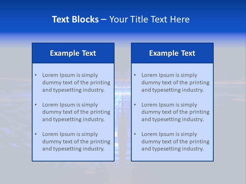 Glow Futuristic Black PowerPoint Template