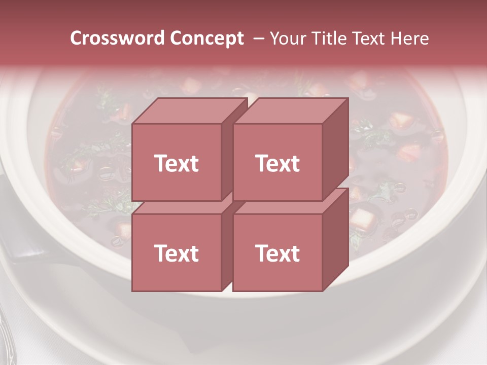 Beet Ukraine Cocktail PowerPoint Template