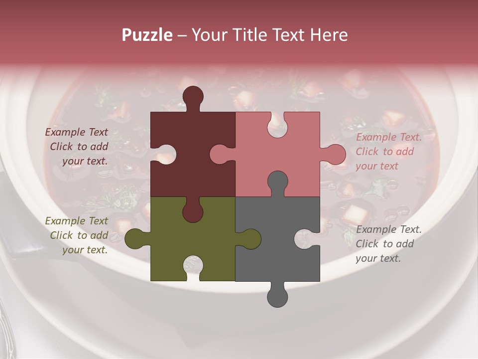 Beet Ukraine Cocktail PowerPoint Template