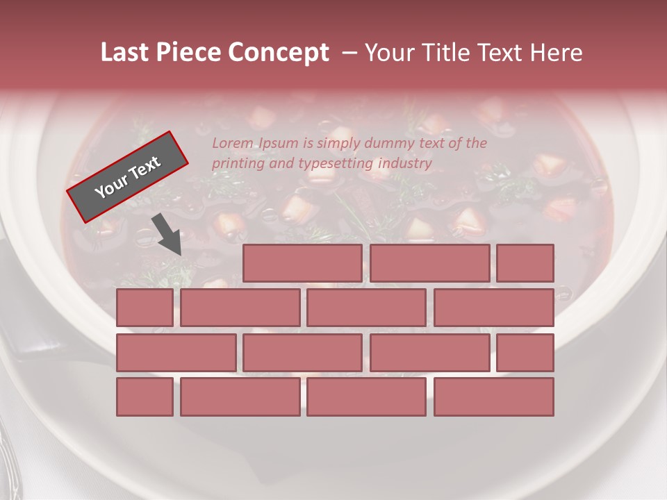 Beet Ukraine Cocktail PowerPoint Template